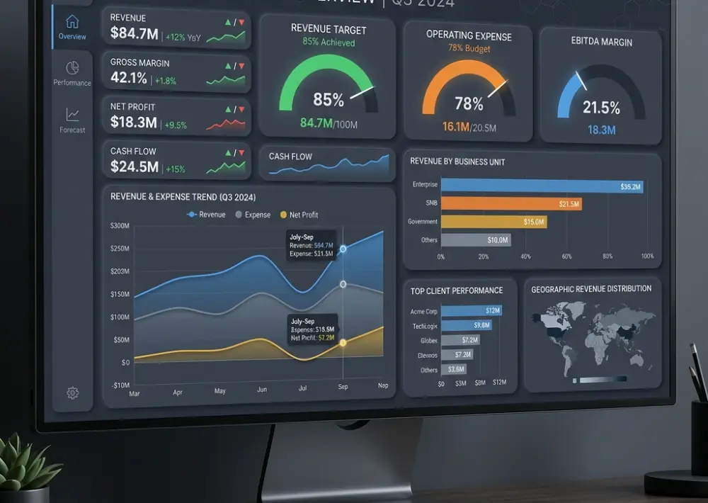 Executive PowerBI Dashboard Integration & Setup